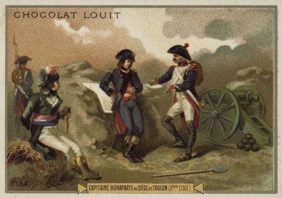 Captain Napoleon Bonaparte at the Siege of Toulon, December 1793 by French School