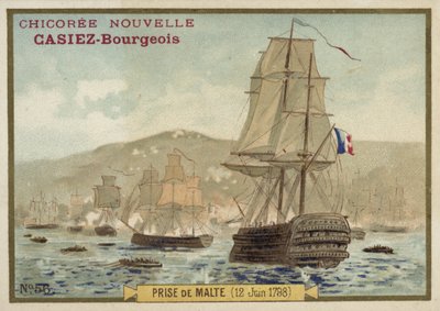 Capture of Malta by the French, 12 June 1798 by French School