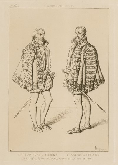 Cardinal Odet de Coligny (1517–1571) and Francois de Coligny (1557–1591) by French School