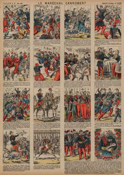 Career of French Marshal Francois Certain de Canrobert by French School