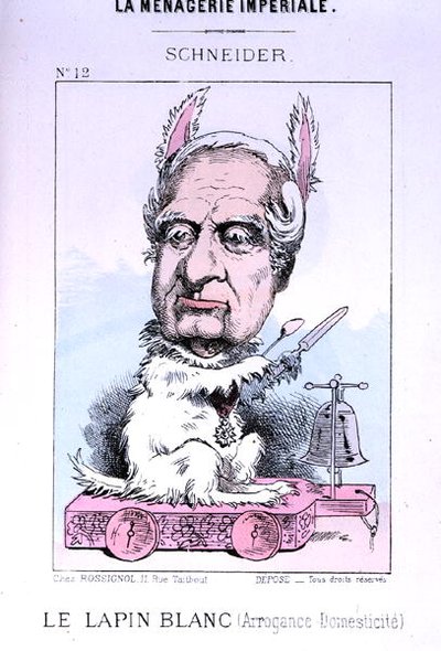 Caricature of Eugene Schneider by French School