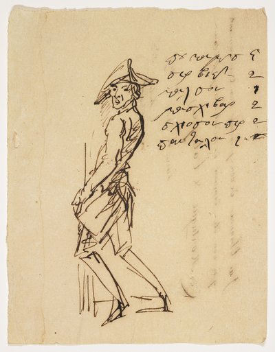 Caricature of a Young Soldier, 1809 by French School