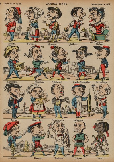 Caricatures by French School