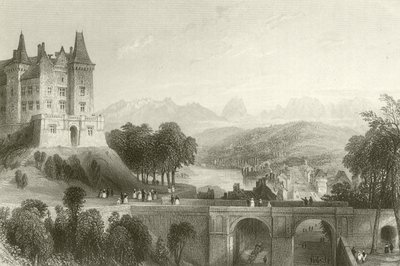 Castle of Pau, birthplace of King Henry IV by French School