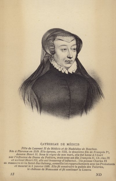 Catherine de Medici by French School