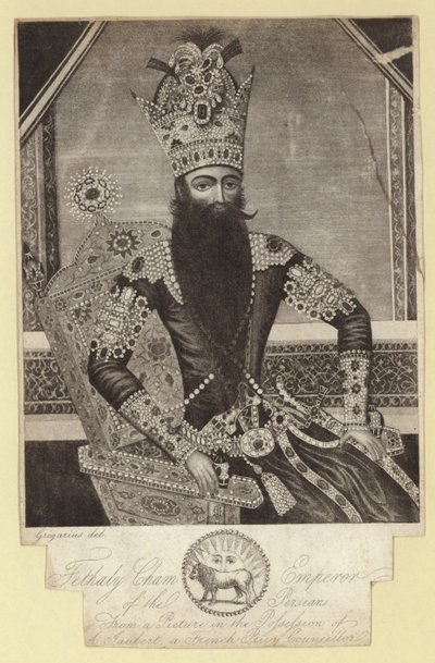 Cham Fethaly, Emperor of the Persians (1772-1834) by French School