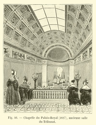 Chapel of the Palais-Royal, 1827, former hall of the Tribunate by French School