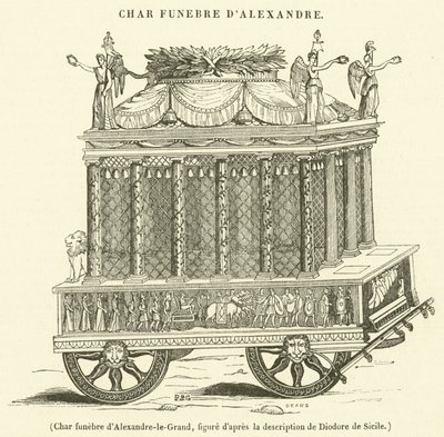 Funeral Chariot of Alexander the Great by French School