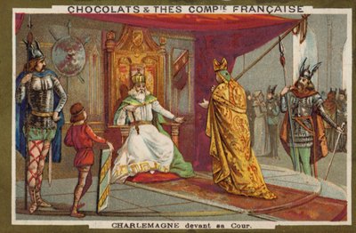 Charlemagne and his court by French School