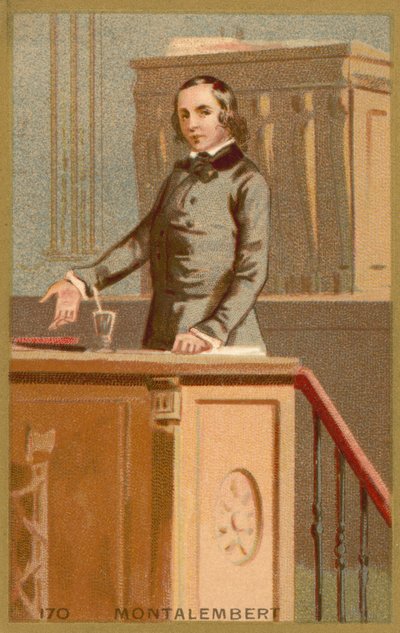 Charles Forbes Rene de Montalembert, French Historian by French School