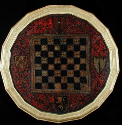 Chessboard with Four Coats of Arms, c.1400-30 by French School