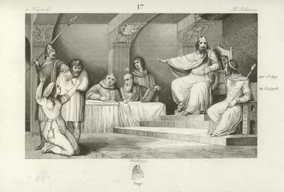Childebert III, King of the Franks by French School