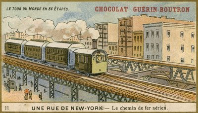 Chocolat Guerin Boutron trade card by French School