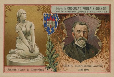 Chocolat Poulain Orange trade card by French School
