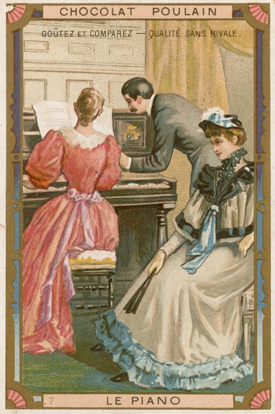 Chocolat Poulain trade card by French School