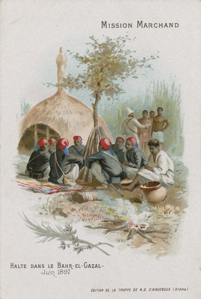 Chocolat dAiguebelle trade card, Marchand Mission by French School