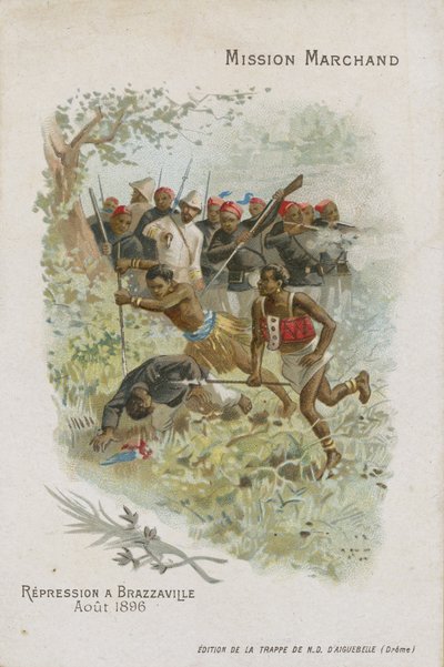 Chocolat dAiguebelle trade card, Marchand Mission by French School