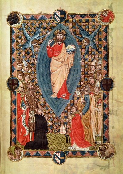 Christ in Majesty with Saints, from the Pontifical of Bishop Pierre de la Jugie by French School