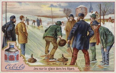 Cibils card featuring curling by French School