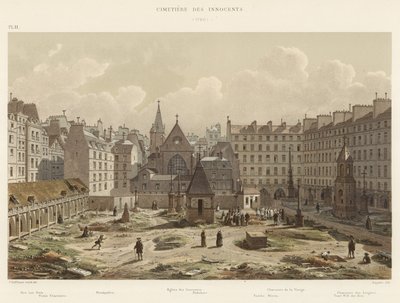 Cemetery of the Innocents, 1750 by French School