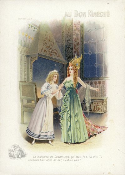 Cinderella and the Fairy Godmother by French School