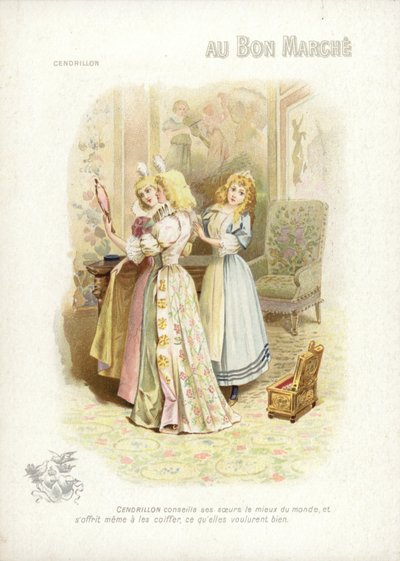 Cinderella and the Ugly Sisters by French School