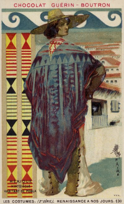 Citizen of Puebla, Mexico, 19th Century by French School