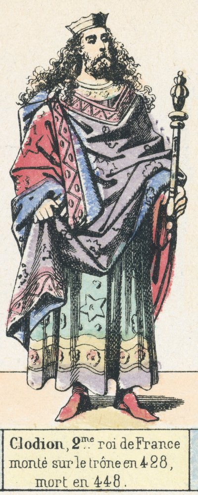 Clodion, 2nd King of France, ascended the throne in 428, died in 448 by French School