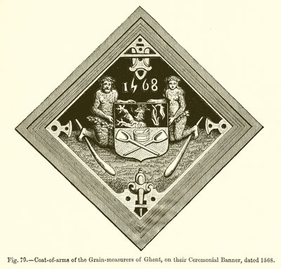 Coat-of-arms of the Grain-measurers of Ghent by French School