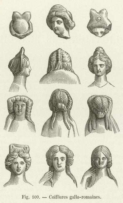 Gallo-Roman Hairstyles by French School