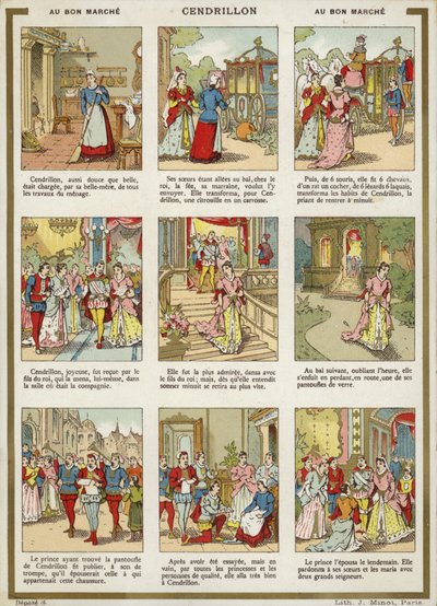 Comic Strip - Cinderella by French School