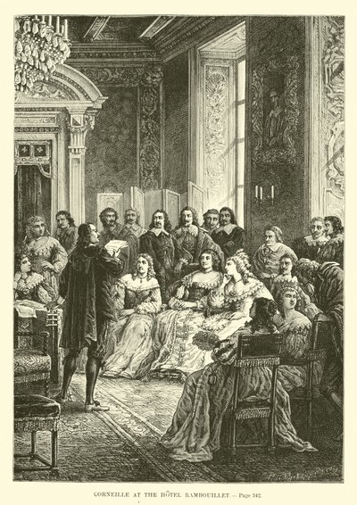 Corneille at the Hotel Rambouillet by French School