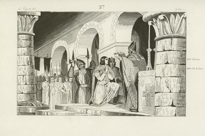 Coronation of Louis III and Carloman as Kings of West Francia, 879 by French School