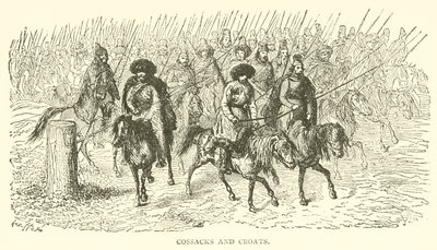 Cossacks and Croats (engraving) by French School