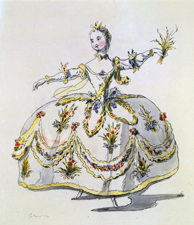 Costume Design for Ceres, facsimile made by A. Guillaumot Fils by French School