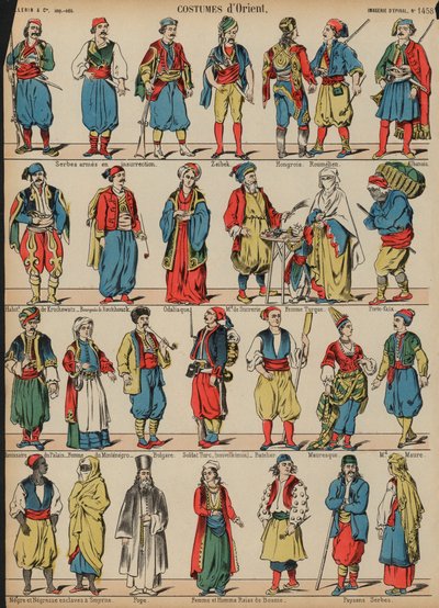 Costumes of the Balkans by French School