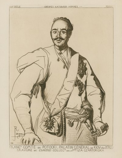 Count Potocki, Palatine General of Kiev (1782) by French School