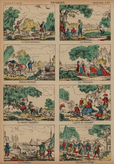 Countryside Scenes by French School