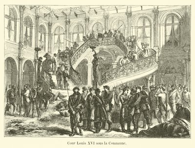 Court of Louis XVI during the Commune by French School