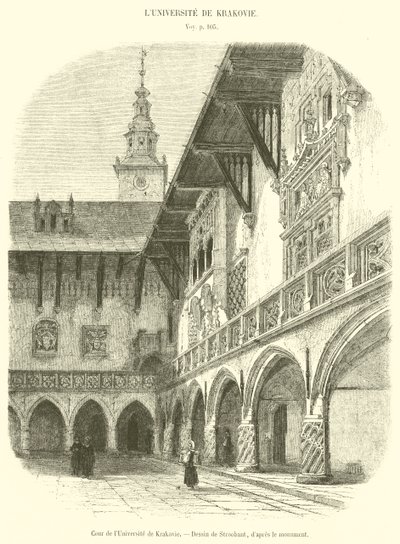 Courtyard of the University of Krakow by French School
