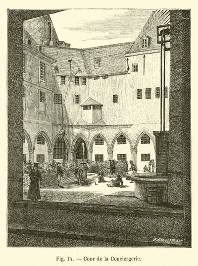 Court of the Conciergerie by French School