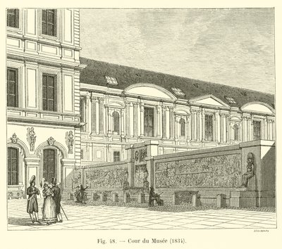 Courtyard of the Museum, 1834 by French School