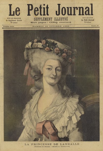 Cover of Le Petit Journal, 15 October 1892 by French School