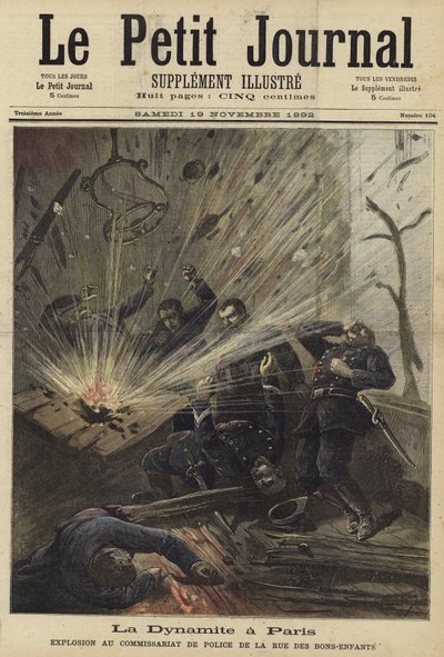 Cover of Le Petit Journal, 19 November 1892 by French School