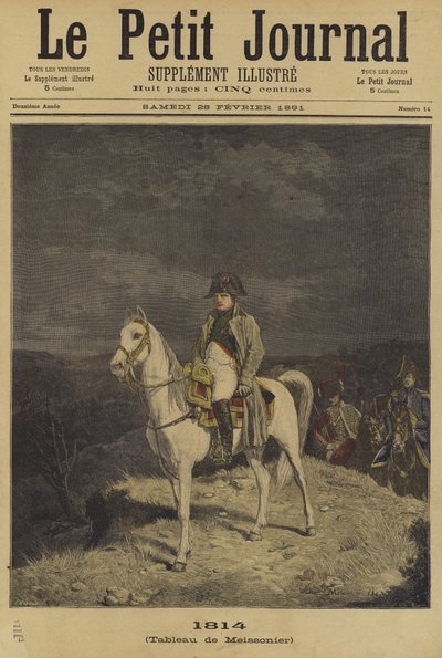 Cover of Le Petit Journal, 28 February 1891 by French School