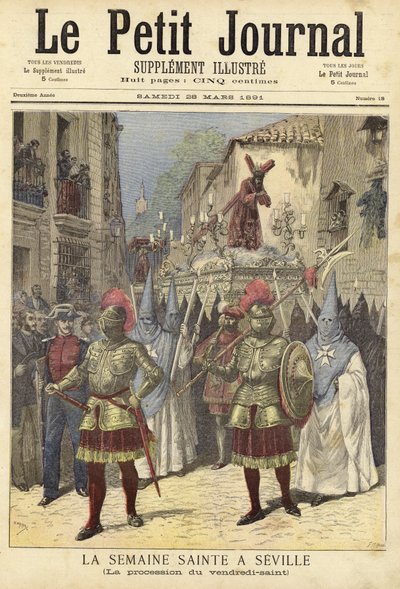 Cover of Le Petit Journal, 28 March 1891 by French School