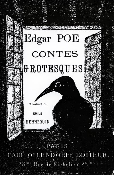 Cover to Contes Grotesques by Edgar Allan Poe by French School