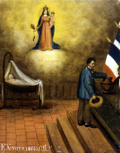 Cradle in a polling station - ex-voto, Musée de Jouques by French School