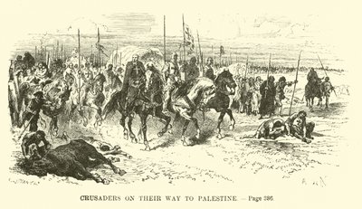 Crusaders on their way to Palestine by French School