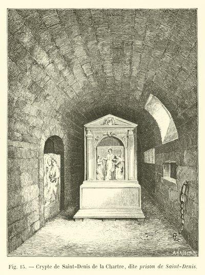 Crypt of Saint-Denis de la Chartre, Known as the Prison of Saint-Denis by French School